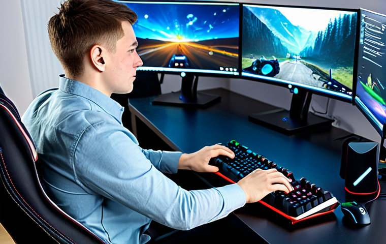 **

A gamer, fully clothed in casual but modest clothing, sitting comfortably in a high-end gaming chair in a brightly lit, modern PC방 in Poland. Focus on the ergonomic chair and professional gaming equipment (keyboard, mouse, monitor). Other gamers are visible in the background, also focused on their screens.  Safe for work, appropriate content, perfect anatomy, correct proportions, natural pose, well-formed hands, proper finger count, natural body proportions, professional, modest.

**